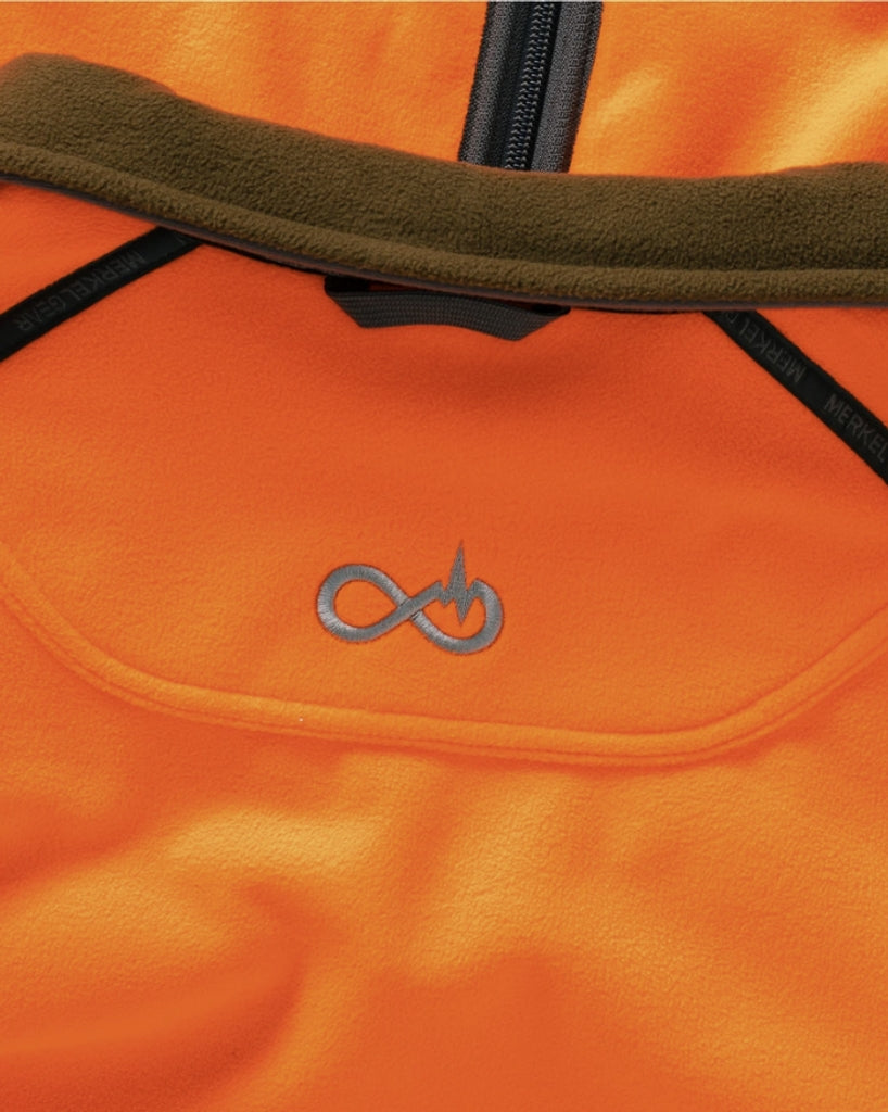 【MONTHLY SALE】Merkel Gear HELIX REVERSIBLE FLEECE JACKET OLIVE/ORANGE（WOMEN)
