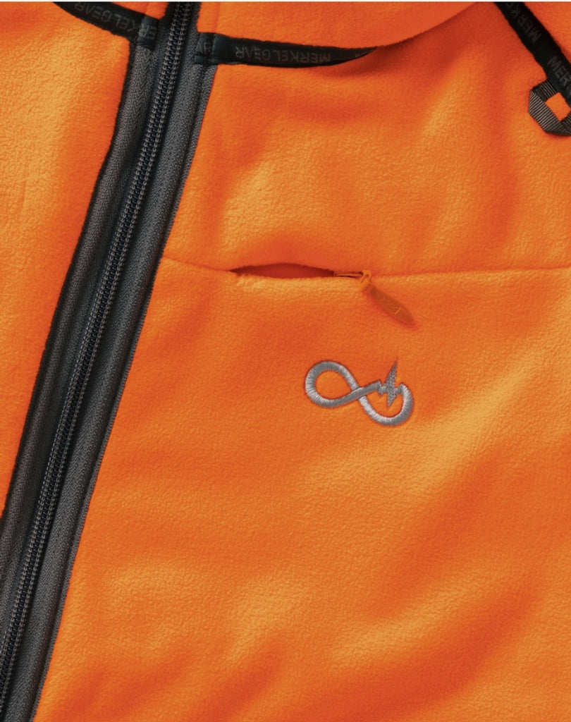 【MONTHLY SALE】Merkel Gear HELIX REVERSIBLE FLEECE JACKET OLIVE/ORANGE（WOMEN)